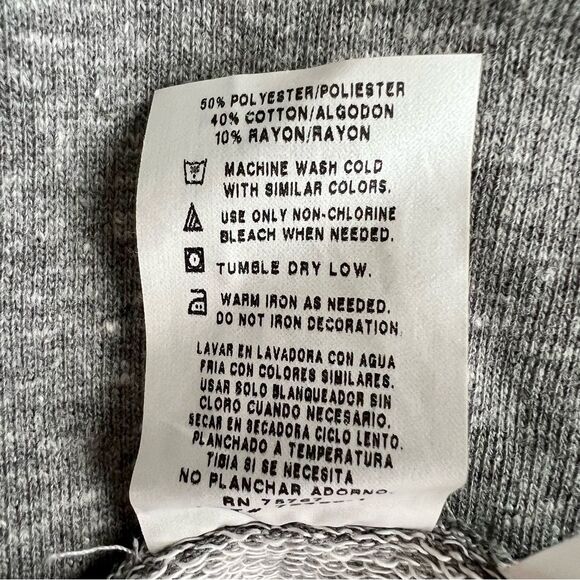 NHL Boston Bruins Women’s Sweatshirt Tee Gray Black Large NWT - Picture 6 of 11